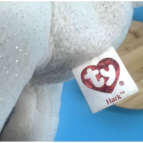 Ty Beanie Baby Hark the Angel Bear Ty Beanie Plush Stuffed Animal Toy 2007 White - Picture 8 of 8